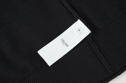Celine Embroidered Triomphe Knit Polo