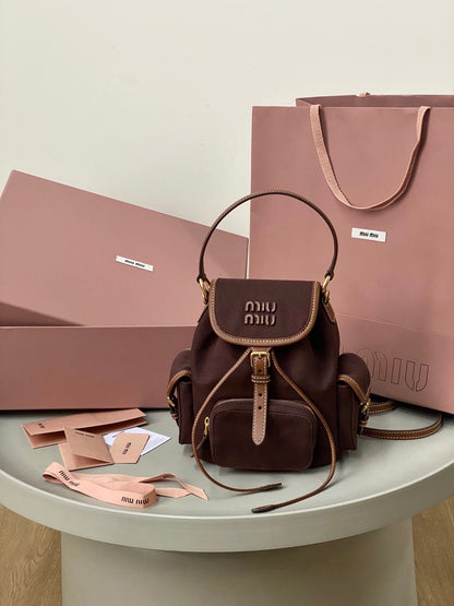 Miu Miu Canvas Backpack