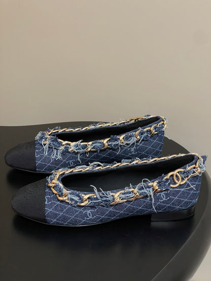Chanel Chain Detail Double C Flats – 25A Autumn Collection