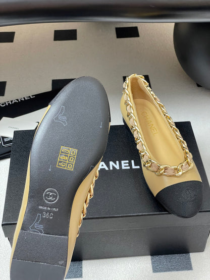 Chanel Chain Detail Double C Flats – 25A Autumn Collection