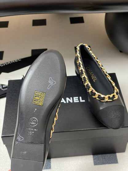 Chanel Chain Detail Double C Flats – 25A Autumn Collection