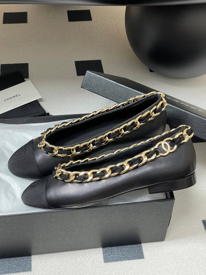 Chanel Chain Detail Double C Flats – 25A Autumn Collection
