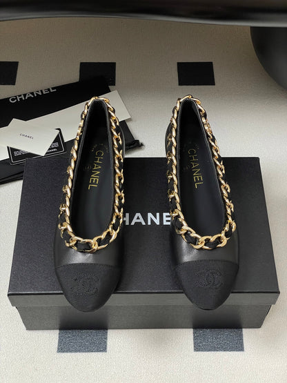 Chanel Chain Detail Double C Flats – 25A Autumn Collection