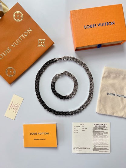Louis Vuitton Chain Links Monogram Necklace