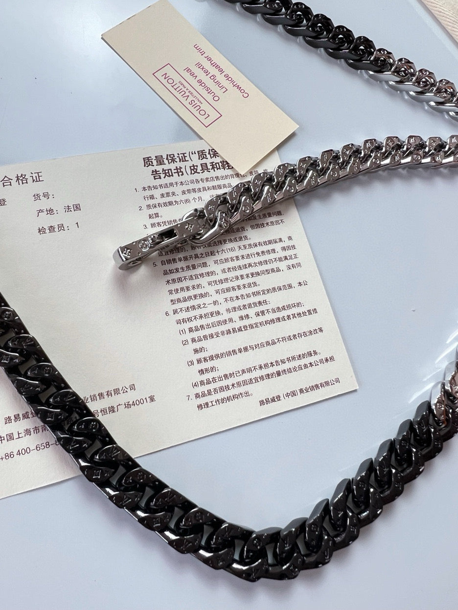 Louis Vuitton Chain Links Monogram Necklace