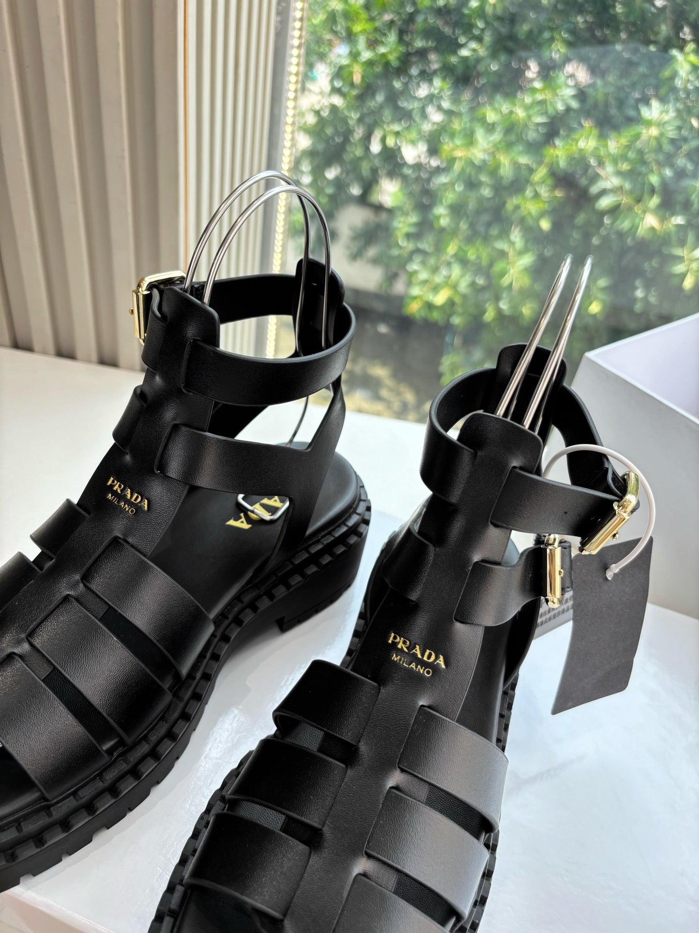 Prada 2025 Spring/Summer Cage Sandals