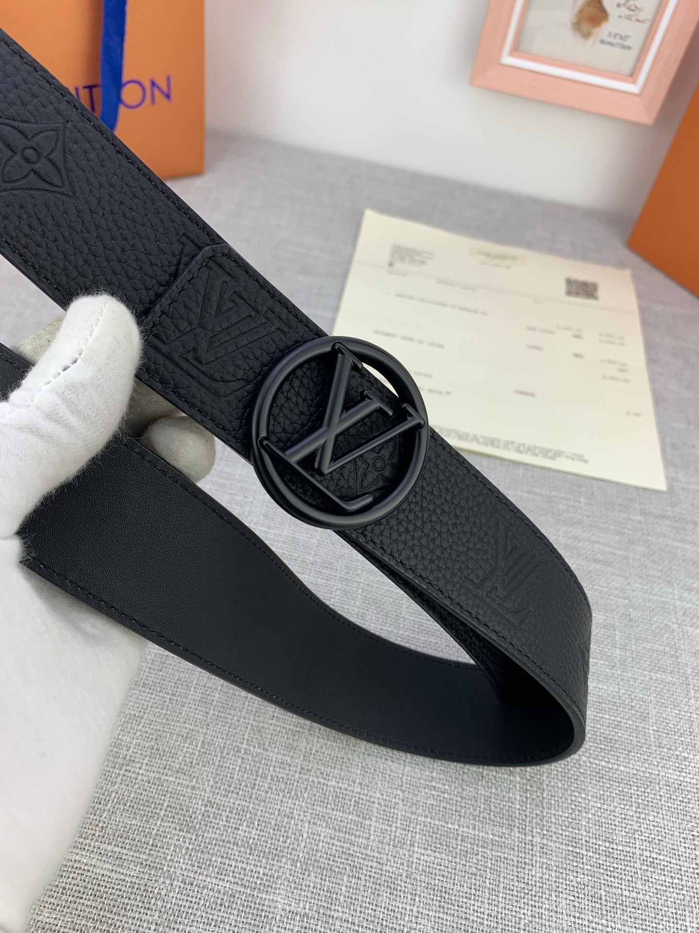 Louis Vuitton LV Shadow Monogram Belt