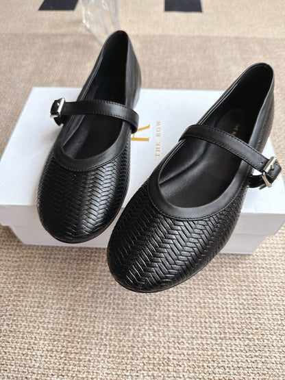 The Row Canal Minimalist Round-Toe Ballet Flats – 2025 Autumn/Winter Collection