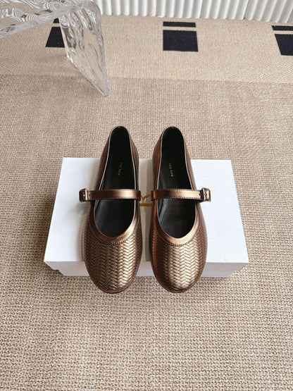 The Row Canal Minimalist Round-Toe Ballet Flats – 2025 Autumn/Winter Collection