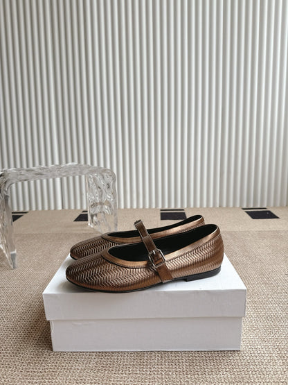 The Row Canal Minimalist Round-Toe Ballet Flats – 2025 Autumn/Winter Collection
