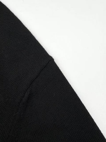 Ami Paris Heart Embroidery Merino Wool Sweater