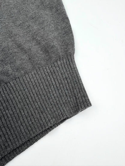 Ami Paris Heart Embroidery Merino Wool Sweater