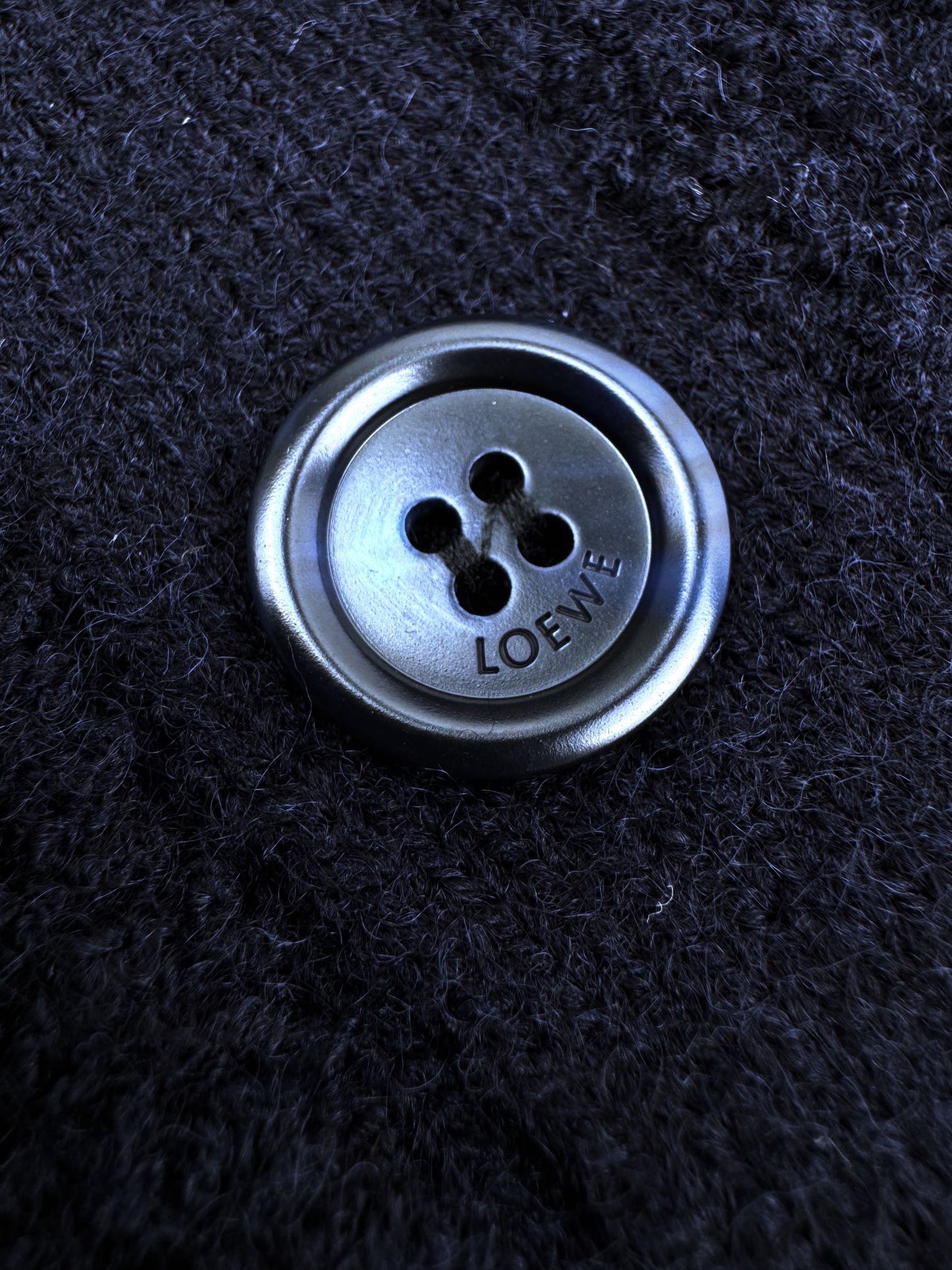 Loewe Anagram Embroidered Wool Cardigan