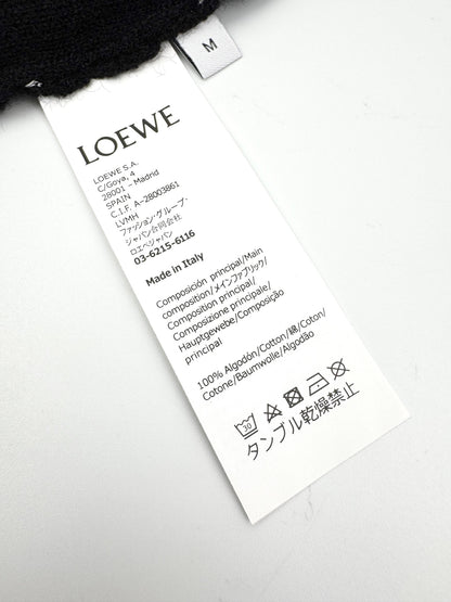 Loewe Anagram Embroidered Wool Hoodie