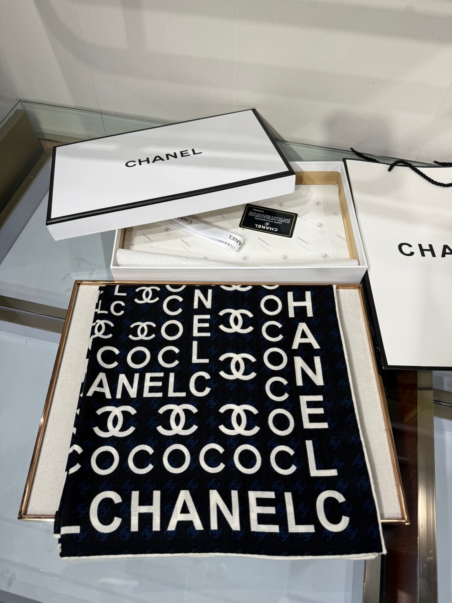 Chanel Silk Cashmere Scarf – 2025 Fall/Winter Collection