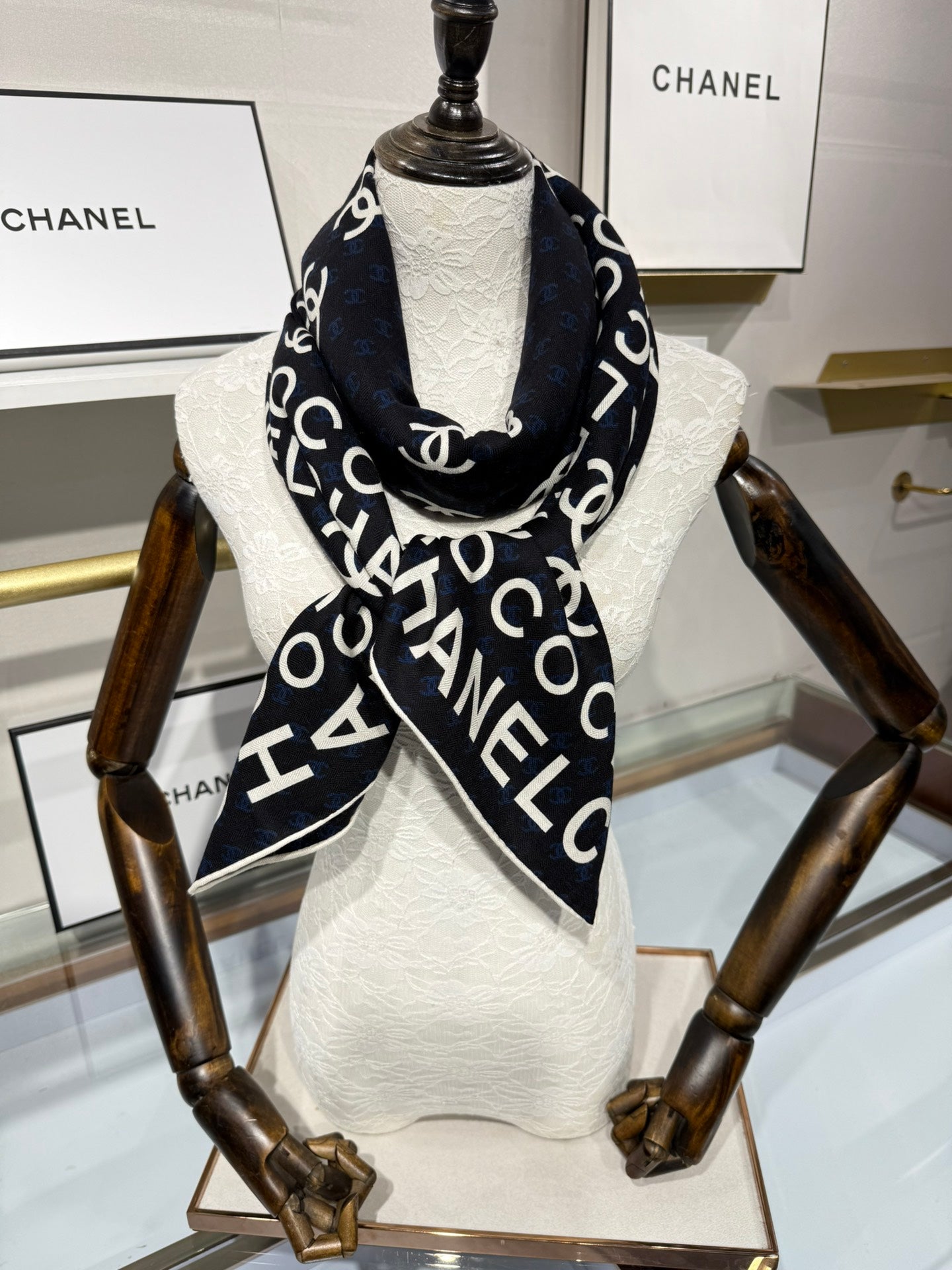 Chanel Silk Cashmere Scarf – 2025 Fall/Winter Collection