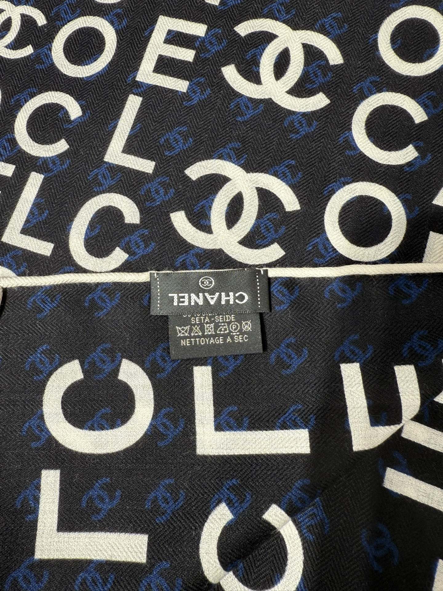 Chanel Silk Cashmere Scarf – 2025 Fall/Winter Collection