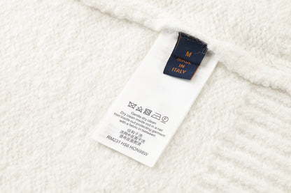 Louis Vuitton Embroidered Pearl Logo Knit Sweater – 2025SS