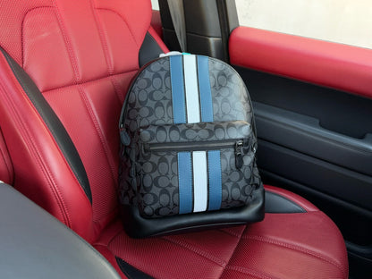 Coach West Series Large Monogram Striped Backpack