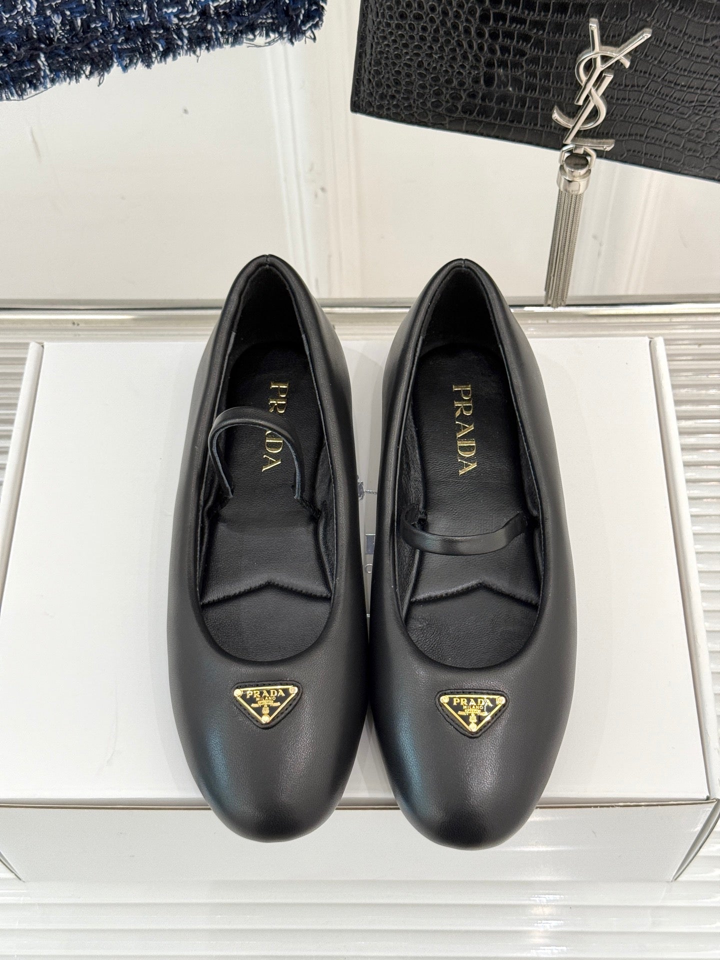 Prada Classic Mary Jane Flats