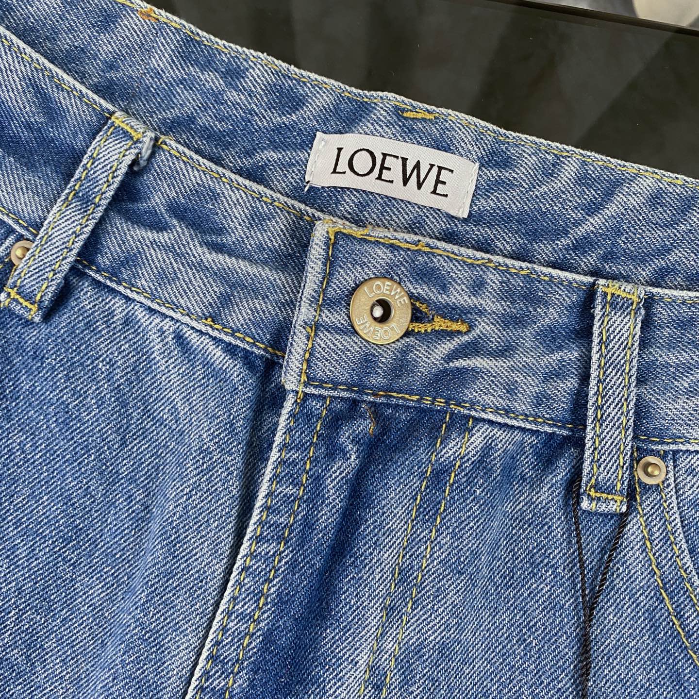 Loewe Anagram Laser-Cut Denim Jeans – 25SS