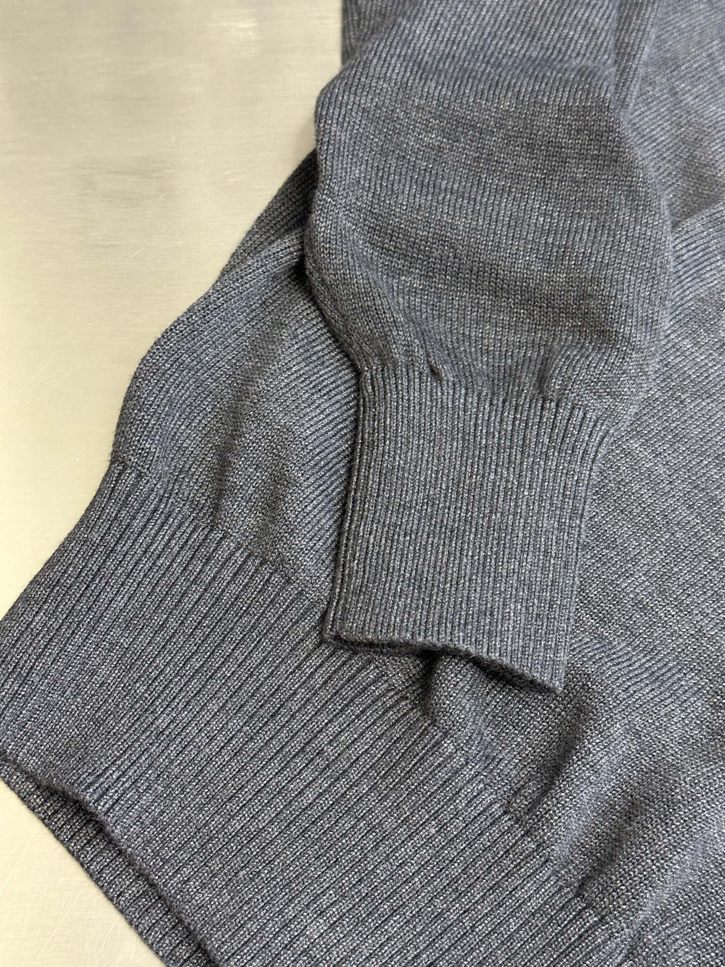 AMI Paris Heart Embroidery Merino Sweater