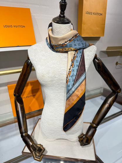 Louis Vuitton 2025 Printed Silk Scarf – 2025 Collection