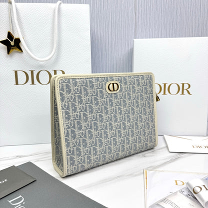 Dior 30 Montaigne Oblique Jacquard Clutch Bag