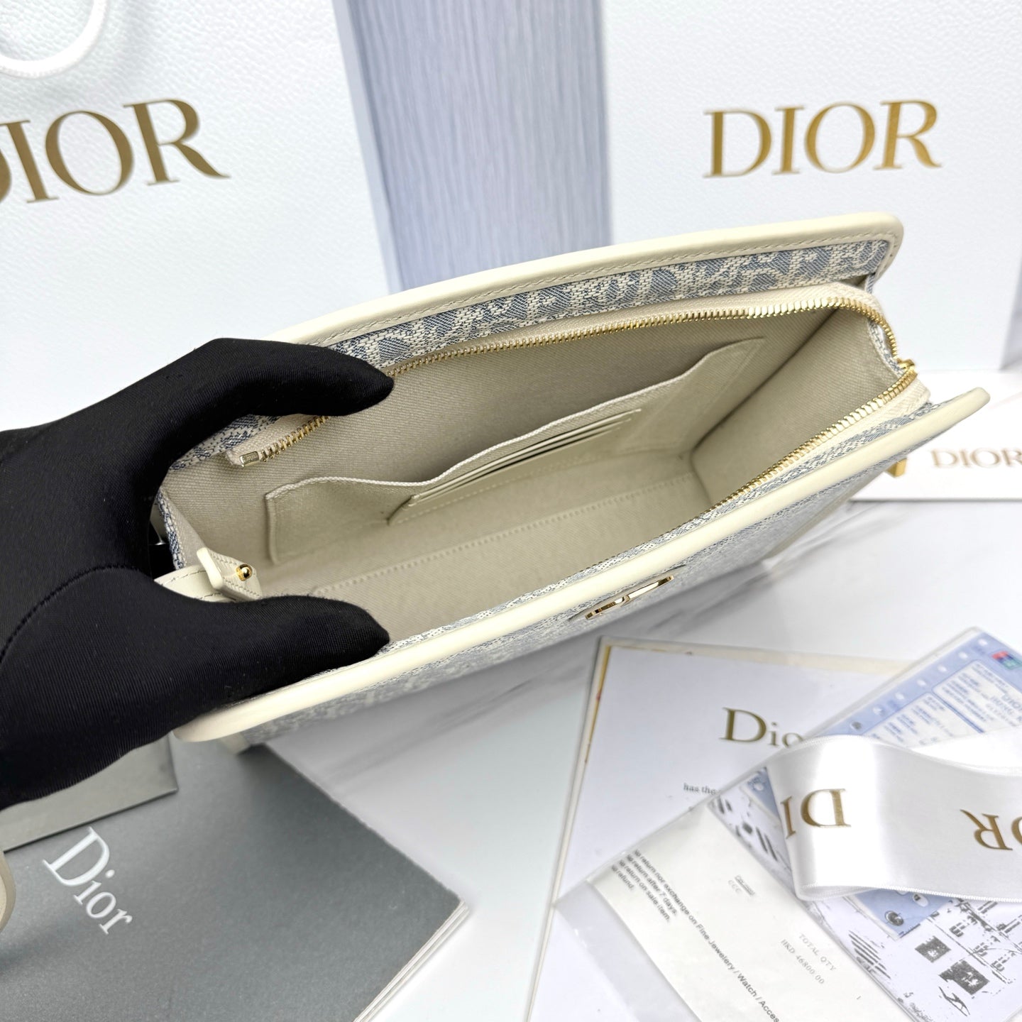 Dior 30 Montaigne Oblique Jacquard Clutch Bag