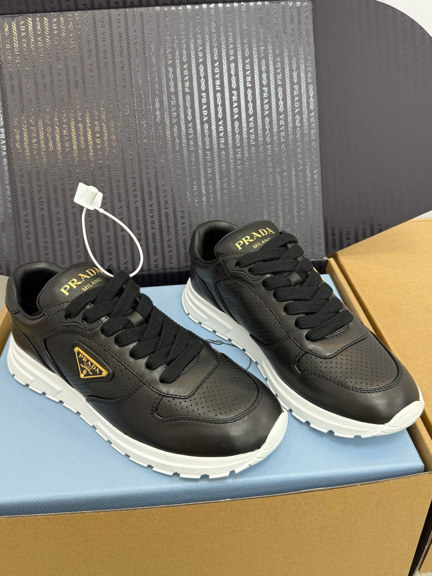 Prada Triangle Logo Sporty Sneakers – 2025 Early Autumn Collection