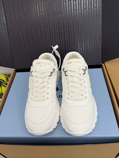 Prada Triangle Logo Sporty Sneakers – 2025 Early Autumn Collection