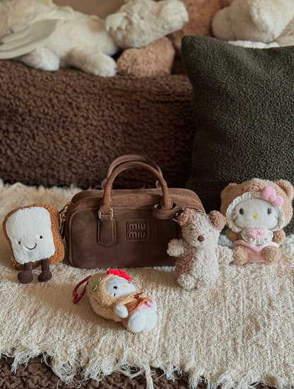 Miu Miu Suede Bowling Bag
