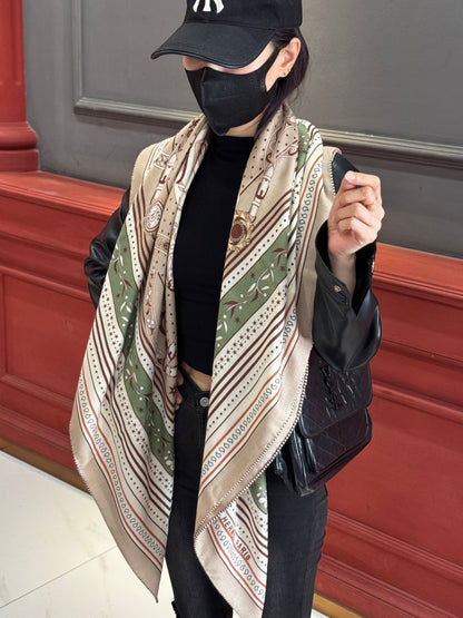 Hermès Amazon's Celebration Bandana – 2025SS