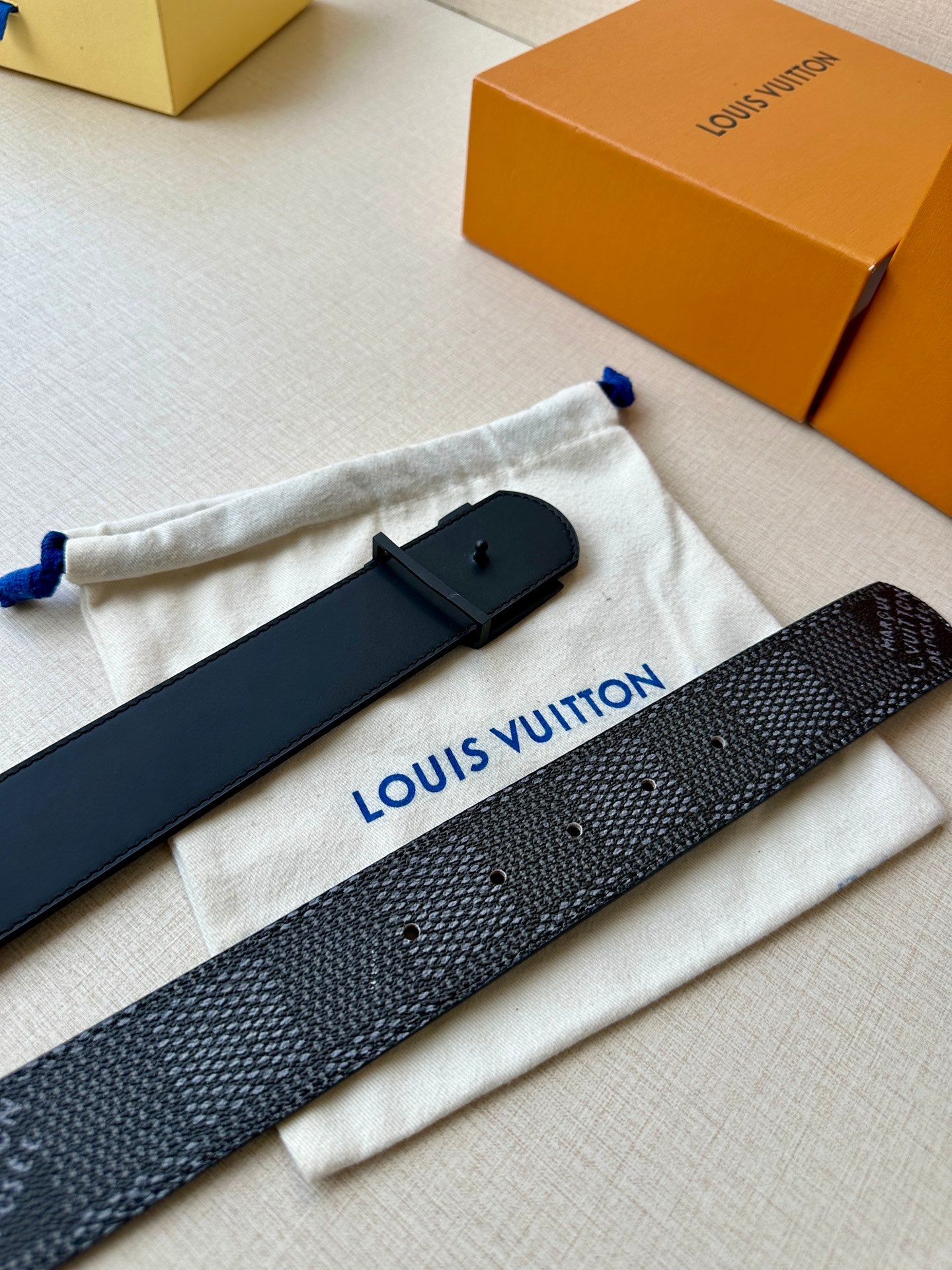 Louis Vuitton Dimension Monogram Reversible Belt