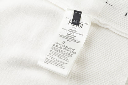 Fendi Double F Hot Stamp Crewneck Sweater