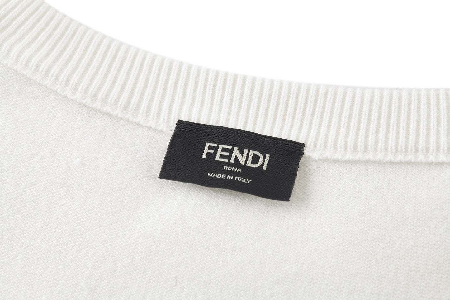 Fendi Double F Hot Stamp Crewneck Sweater
