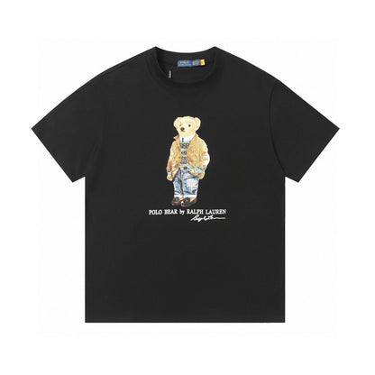 Ralph Lauren Classic Jacket Bear Print Crewneck T-Shirt