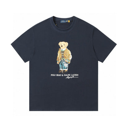 Ralph Lauren Classic Jacket Bear Print Crewneck T-Shirt