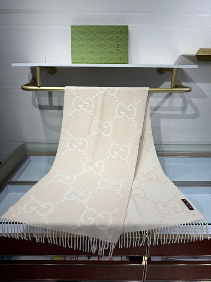 Gucci GG Cashmere Jacquard Scarf – 2025 Collection