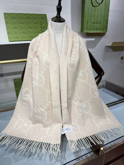 Gucci GG Cashmere Jacquard Scarf – 2025 Collection