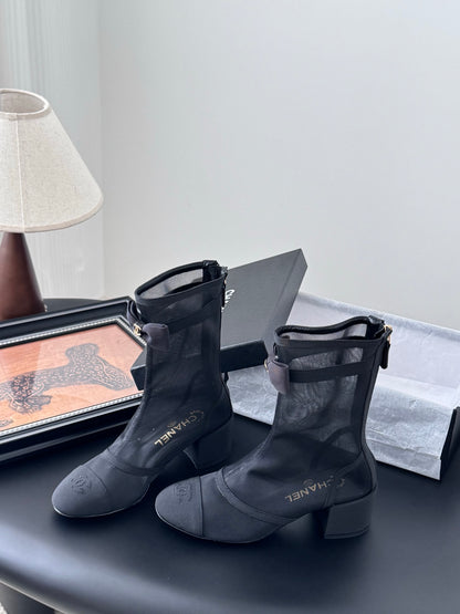 Chanel Mesh Ankle Boots – 25K Collection