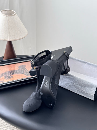 Chanel Mesh Ankle Boots – 25K Collection