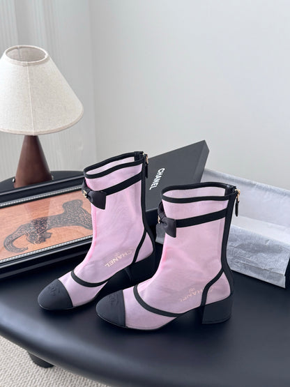 Chanel Mesh Ankle Boots – 25K Collection