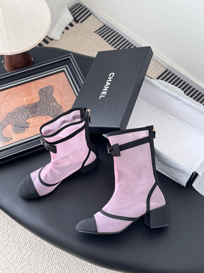 Chanel Mesh Ankle Boots – 25K Collection