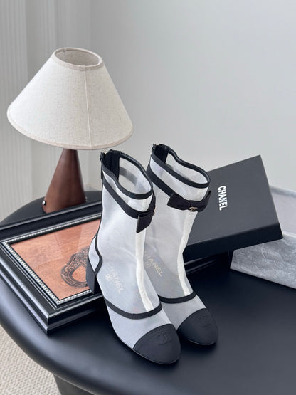 Chanel Mesh Ankle Boots – 25K Collection