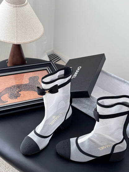 Chanel Mesh Ankle Boots – 25K Collection
