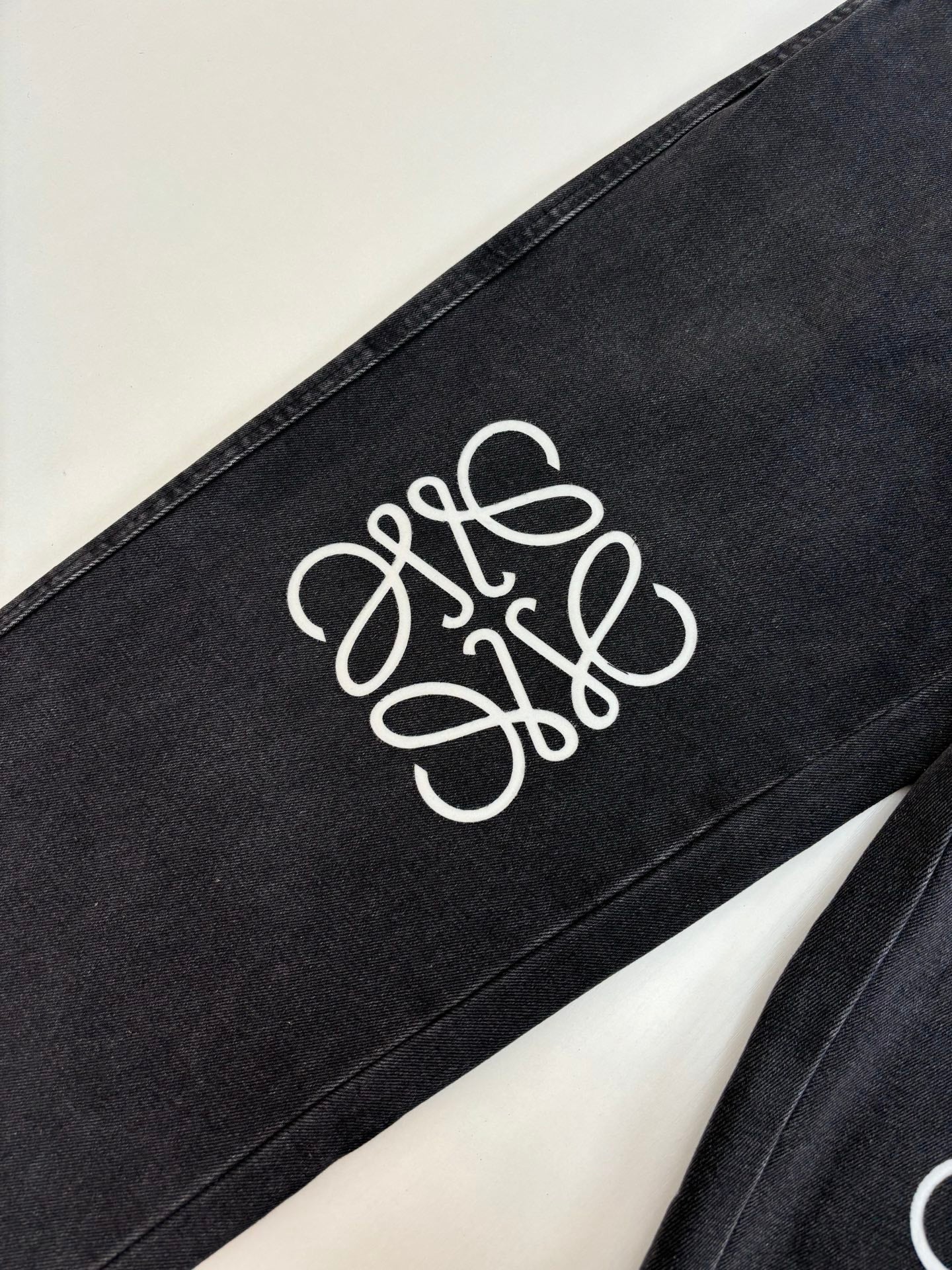 Loewe Anagram Denim Embroidered Trousers – 24FW