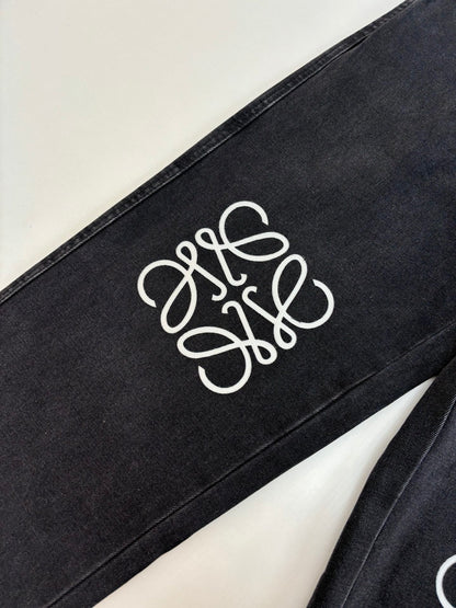 Loewe Anagram Denim Embroidered Trousers – 24FW
