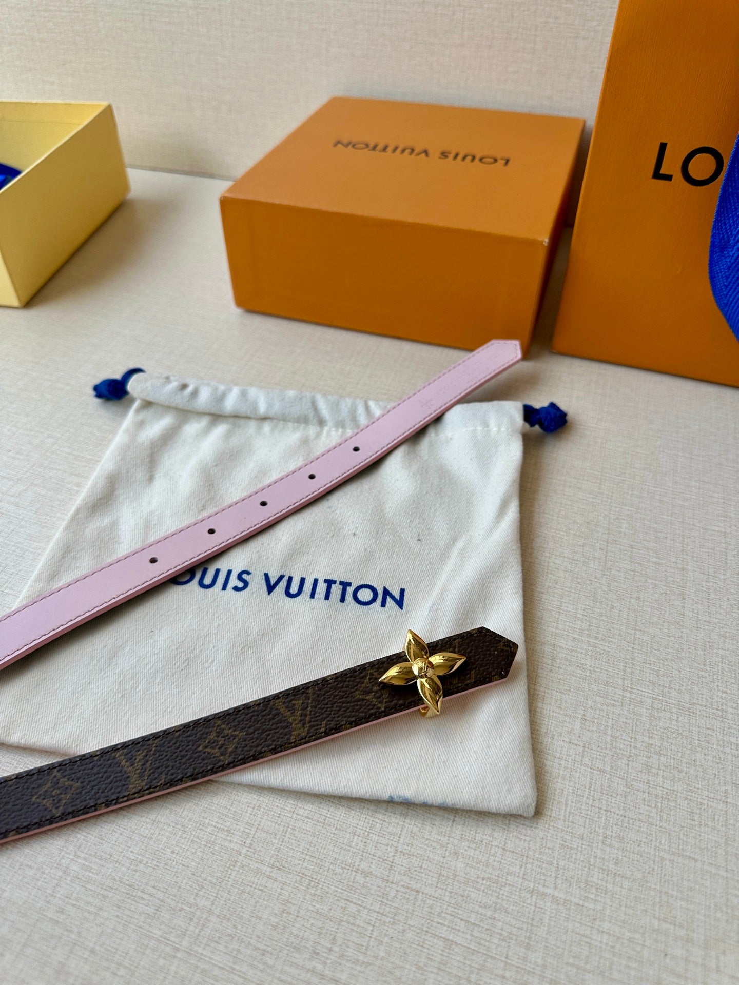 Louis Vuitton Mini Flowergram Reversible Belt