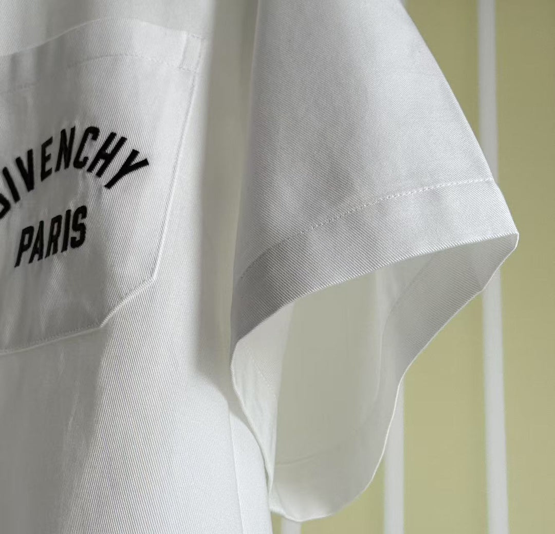 Givenchy Pocket Embroidered Logo Shirt – 25SS